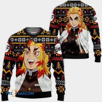 Rengoku Kimetsu no Yaiba Anime Custom Gift For Fan Anime Christmas Ugly Sweater | Favorety CA