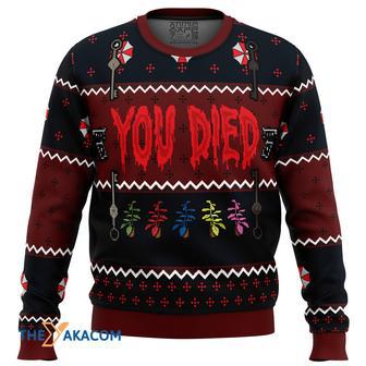 Resident Evil You Died Gift For Fan Anime Christmas Ugly Sweater | Favorety DE