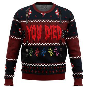 Resident Evil You Died Ugly Christmas Sweater | Favorety UK