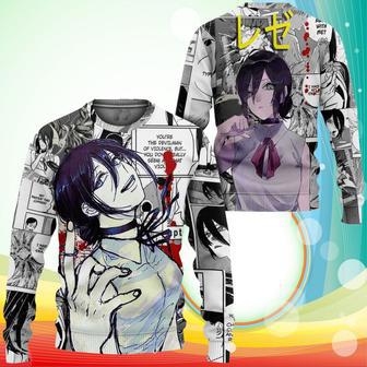 Reze Sweatshirt Manga Style Chainsaw Man Anime Shirt | Favorety UK