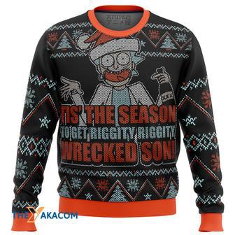 Rick and Morty Tis The Season Gift For Fan Anime Christmas Ugly Sweater | Favorety AU