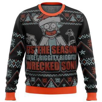 Rick and Morty Tis The Season Ugly Christmas Sweater | Favorety