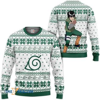 Rock Lee Custom Gift For Fan Anime Christmas Ugly Sweater | Favorety