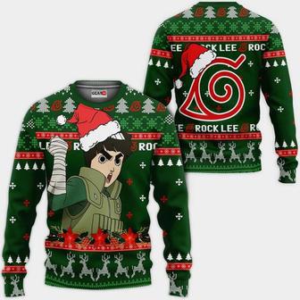 Rock Lee Ugly Christmas Sweater Custom Naruto Anime Xmas Gifts | Favorety UK