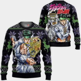 Rohan Kishibe Ugly Christmas Sweater Custom Anime JJBA Xmas Gifts | Favorety DE