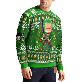 Roronoa Zoro One Piece Ugly Christmas Sweater | Favorety AU