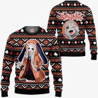 Runa Yomozuki Ugly Christmas Sweater Custom Anime Kakegurui Xmas Gifts | Favorety