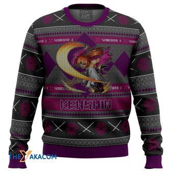 Rurouni Keshin Battousai Samurai X Gift For Fan Anime Christmas Ugly Sweater | Favorety