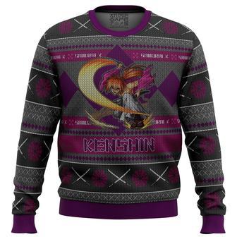 Rurouni Keshin Battousai Samurai X Ugly Christmas Sweater | Favorety