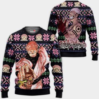 Ryomen Sukuna Ugly Christmas Sweater Custom Anime Jujutsu Kaisen Xmas Gifts | Favorety DE