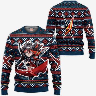 Ryuko Matoi Ugly Christmas Sweater Custom Anime Kill La Kill Xmas Gifts | Favorety