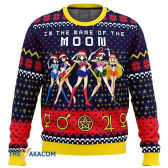 Sailor Moon In the Name of the Moon Gift For Fan Anime Christmas Ugly Sweater | Favorety AU