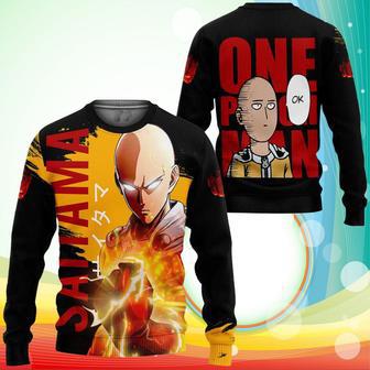 Saitama Sweatshirt Funny and Cool One Punch Man Anime Sweater | Favorety CA