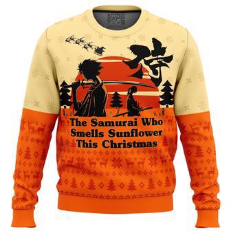 Samurai Champloo The Samurai Who Smells Sunflower This Christmas Ugly Christmas Sweater | Favorety CA