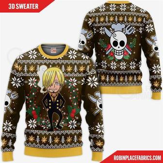 Sanji Ugly Christmas Sweater One Piece Anime Xmas | Favorety