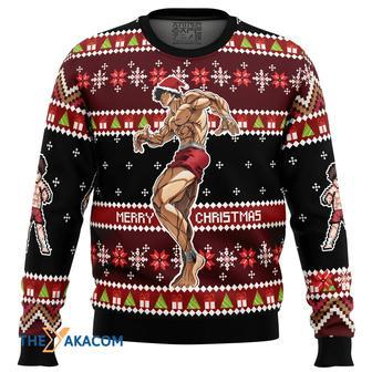 Santa Baki Custom Gift For Fan Anime Christmas Ugly Sweater | Favorety