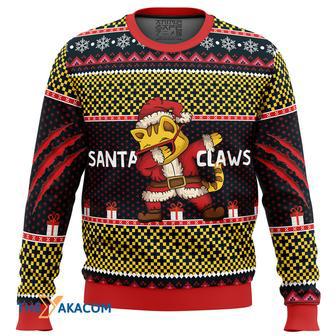 Santa Claws Gift For Fan Anime Christmas Ugly Sweater | Favorety