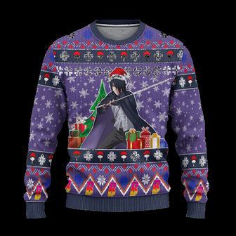 Sasuke Uchiha Anime Ugly Christmas Sweater Custom Boruto Xmas Gift | Favorety CA