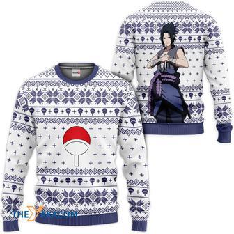 Sasuke Uchiha Custom Gift For Fan Anime Christmas Ugly Sweater | Favorety CA