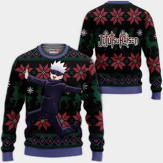 Satoru Gojo Funny Ugly Christmas Sweater Custom Jujutsu Kaisen Xmas Gifts | Favorety AU