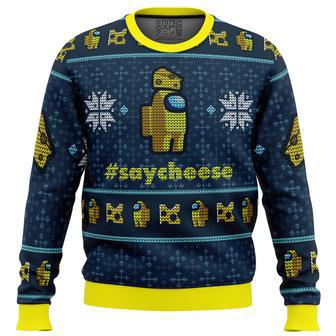 Say Cheese Among Us Ugly Christmas Sweater | Favorety DE