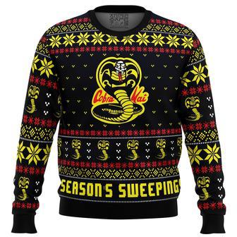 Season's Sweepings Cobra Kai Karate Kid Ugly Christmas Sweater | Favorety AU