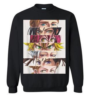 Seven Deadly Eyes Anime Sins Sweatshirt | Favorety AU