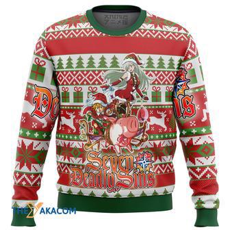 Seven Deadly Sins Alt Gift For Fan Anime Christmas Ugly Sweater | Favorety DE