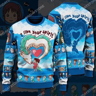 S.Ghibli Ugly Sweater GB I Like Your Spirit Christmas Sweater Cute S.Ghibli Sweater | Favorety DE