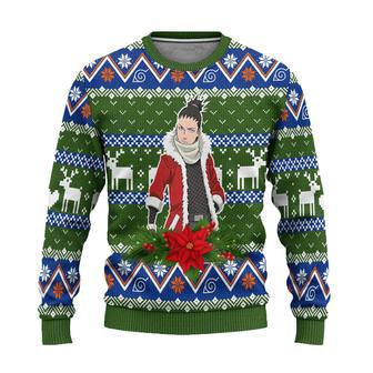 Shikamaru Nara Ugly Christmas Sweater Custom Naruto Anime Xmas Gift | Favorety