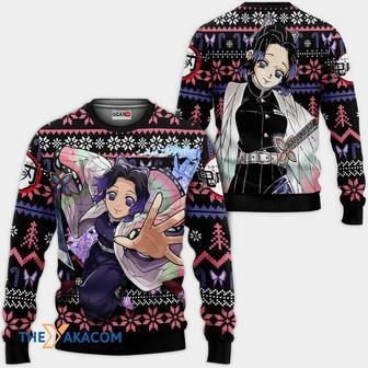 Shinobu Kocho Kimetsu no Yaiba Anime Custom Gift For Fan Anime Christmas Ugly Sweater | Favorety UK