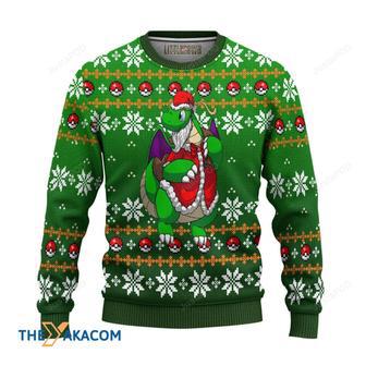 Shiny Dragonite Pokemon Manga Anime Green Ugly Sweater | Favorety DE