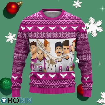 Shiratorizawa Academy Ugly Christmas Sweater Haikyuu Anime Xmas Gift | Favorety DE