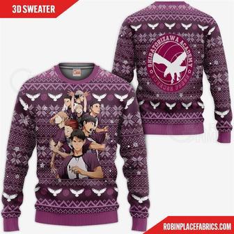 Shiratorizawa Academy Ugly Christmas Sweater Haikyuu Anime Xmas | Favorety