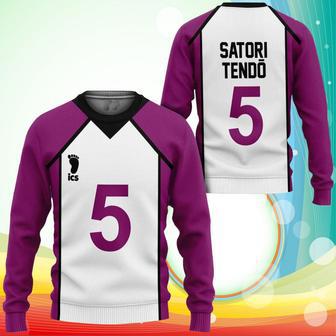 Shiratorizawa Satori Tendo Sweatshirt Uniform Num Haikyuu Anime Printed Sweater | Favorety UK