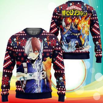 Shoto Todoroki Ugly Christmas Sweater Anime My Hero Academia Xmas Gifts | Favorety CA