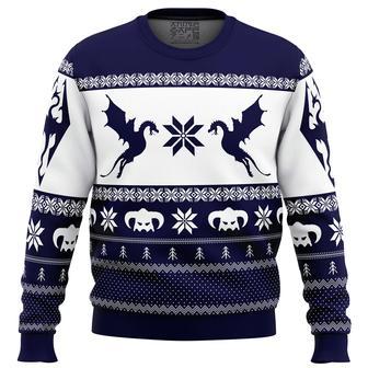 Skyrim Dragon Ugly Christmas Sweater | Favorety CA