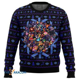 Smash Bros Christmas Brawl Gift For Fan Anime Christmas Ugly Sweater | Favorety