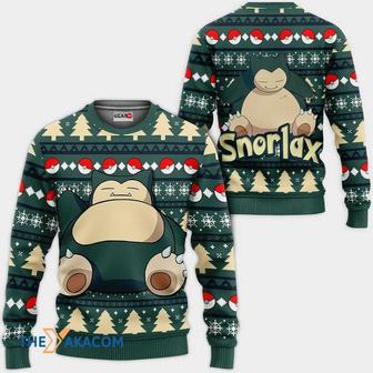 Snorlax Custom Anime Pokemon Gift For Fan Anime Christmas Ugly Sweater | Favorety UK