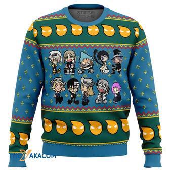 Soul Eater Chibi Custom Gift For Fan Anime Christmas Ugly Sweater | Favorety AU