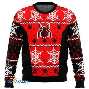 Spiderman Uniform Gift For Fan Anime Christmas Ugly Sweater | Favorety DE