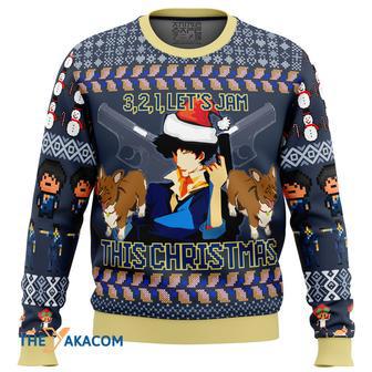 Spike Spiegel Cowboy Bebop Gift For Fan Anime Christmas Ugly Sweater | Favorety UK