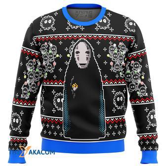 SPIRITED AWAY No Face Gift For Fan Anime Christmas Ugly Sweater | Favorety AU