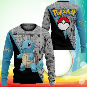 Squirtle Sweatshirt Anime Pokemon Sweater | Favorety