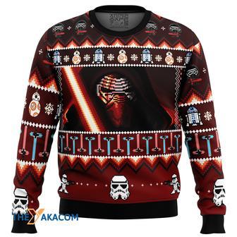 Star Wars Christmas Awakens Gift For Fan Anime Christmas Ugly Sweater | Favorety UK