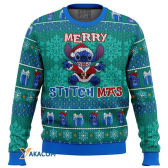 Stitch Merry Stitchmas Gift For Fan Anime Christmas Ugly Sweater | Favorety DE