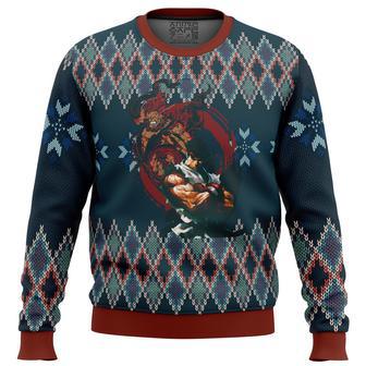 Street Fighter Ryu and Akuma Ugly Christmas Sweater | Favorety UK