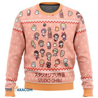 Studio Ghibli Cuties Gift For Fan Anime Christmas Ugly Sweater | Favorety CA