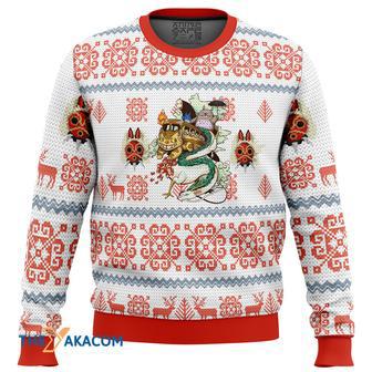 Studio Ghibli Light Gift For Fan Anime Christmas Ugly Sweater | Favorety DE