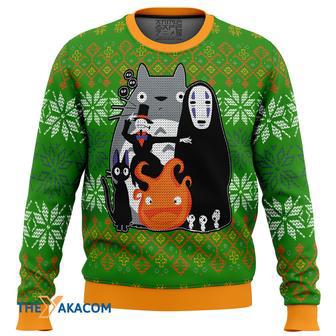 Studio Ghibli Miyazaki Squad Gift For Fan Anime Christmas Ugly Sweater | Favorety AU